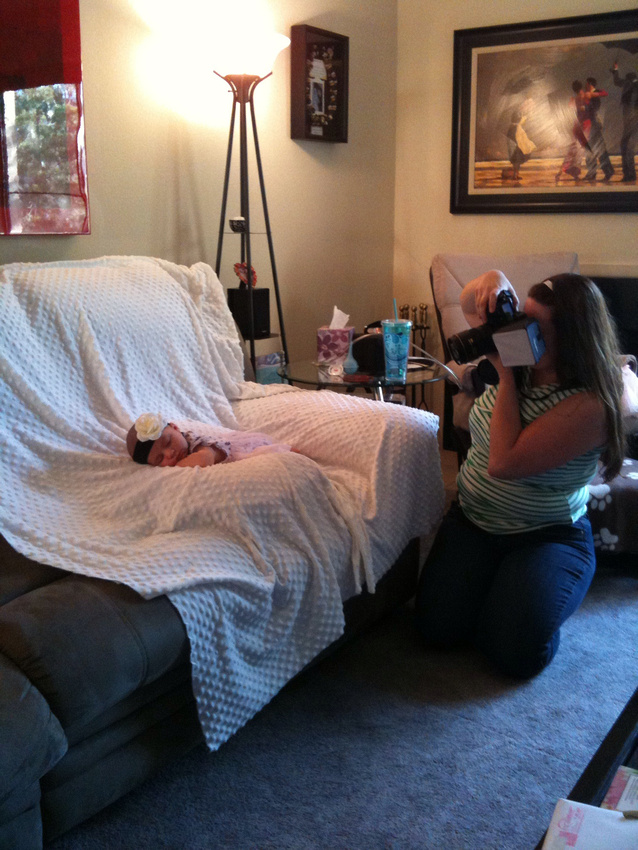 Ava Turnwall having her picture taken