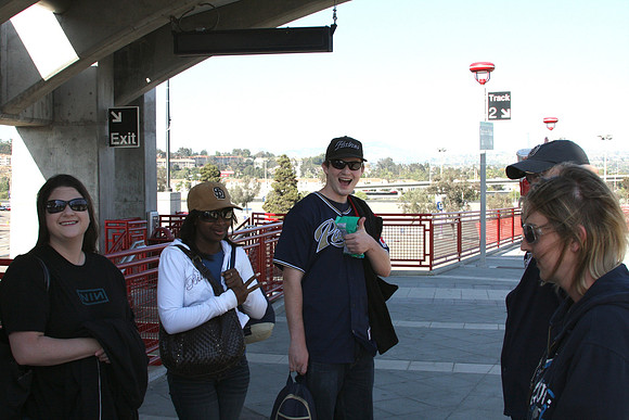 Heading to the game